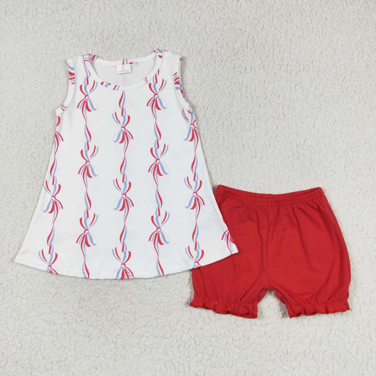 GSSO1199 baby girl clothes 4th of July patriotic toddler girl summer outfit