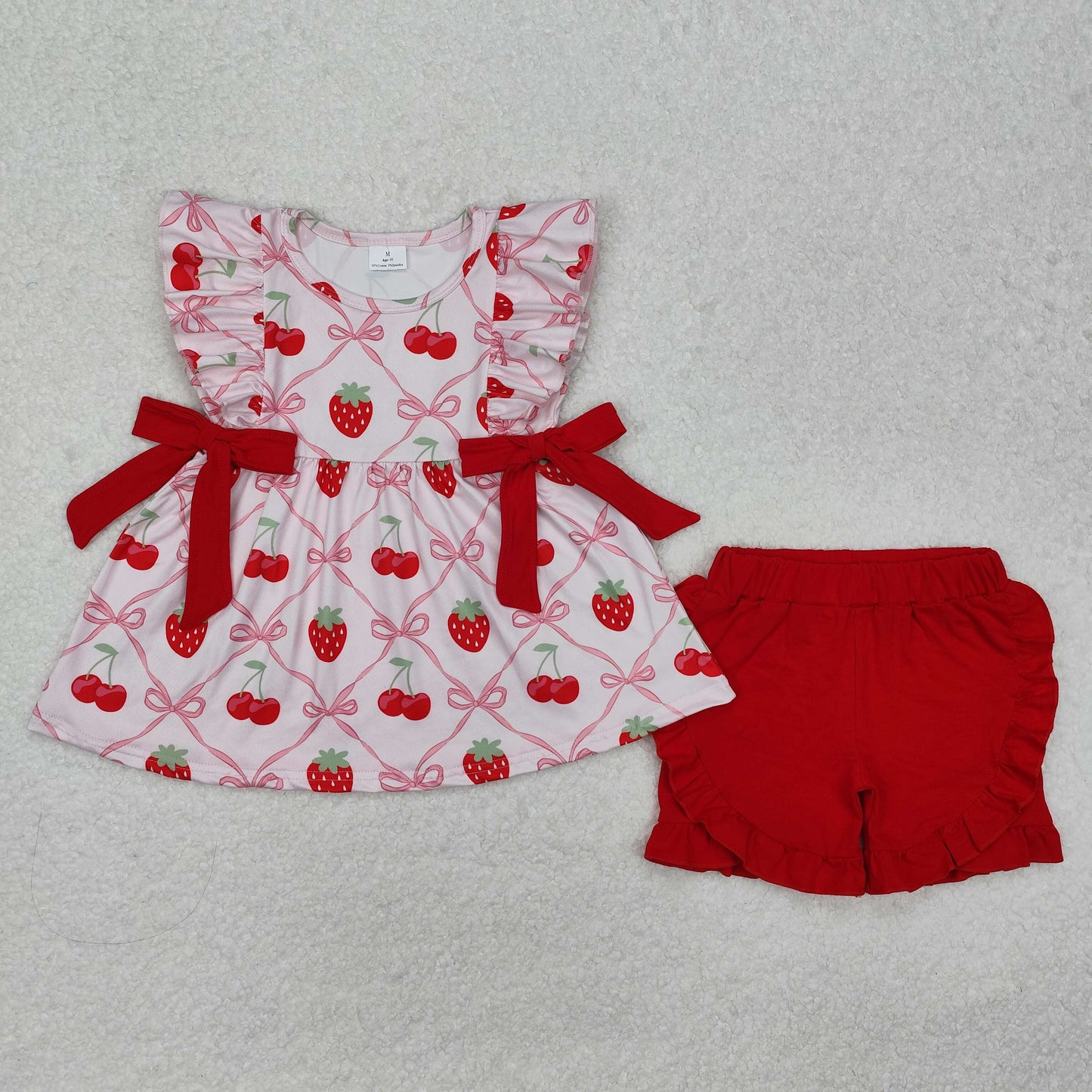 GSSO1640 baby girl clothes strawberry girl summer outfit