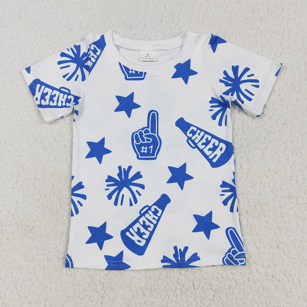 Sibling Baby Girls Boys Cheer Team Tee Shirts Tops