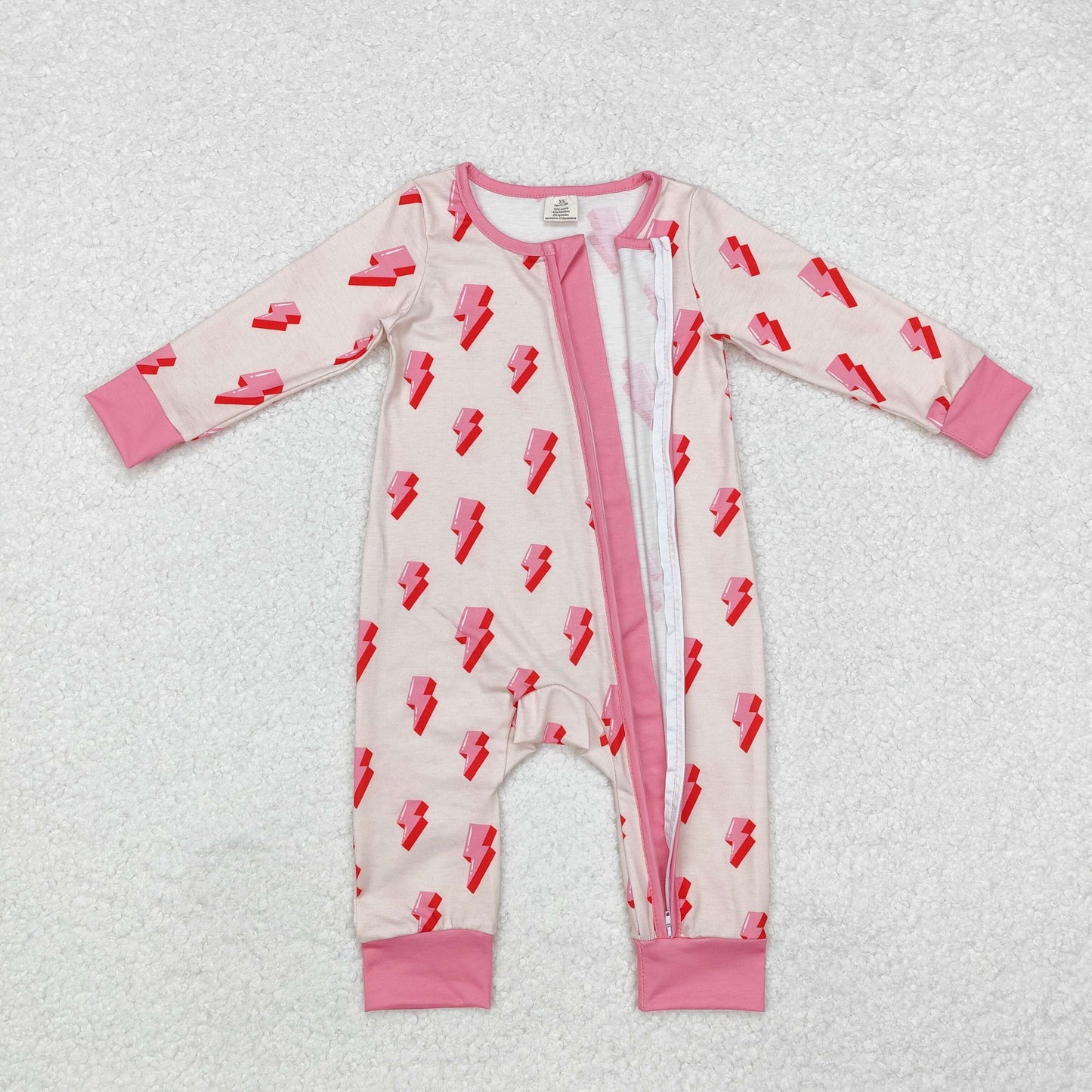 LR1983 Bamboo baby girl clothes lightning girl winter romper