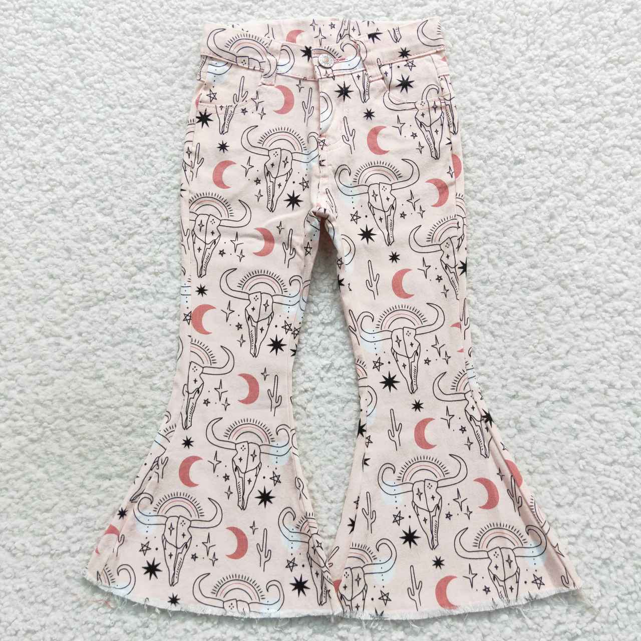 Western Baby girls Bell Bottom Pants Jeans