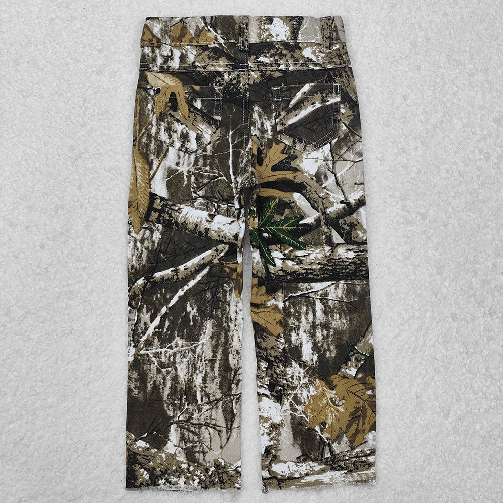 P0410 baby boy clothes boy leaves ripped jeans