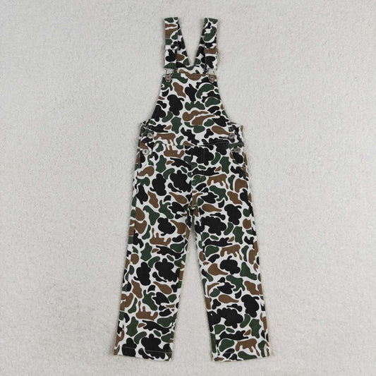 P0535 Baby boys duck camouflage denim overall jumpsuits