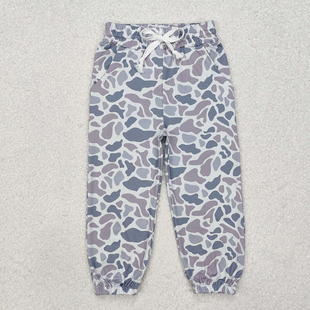 P0651 Baby kids old school grey camouflage jogger pants