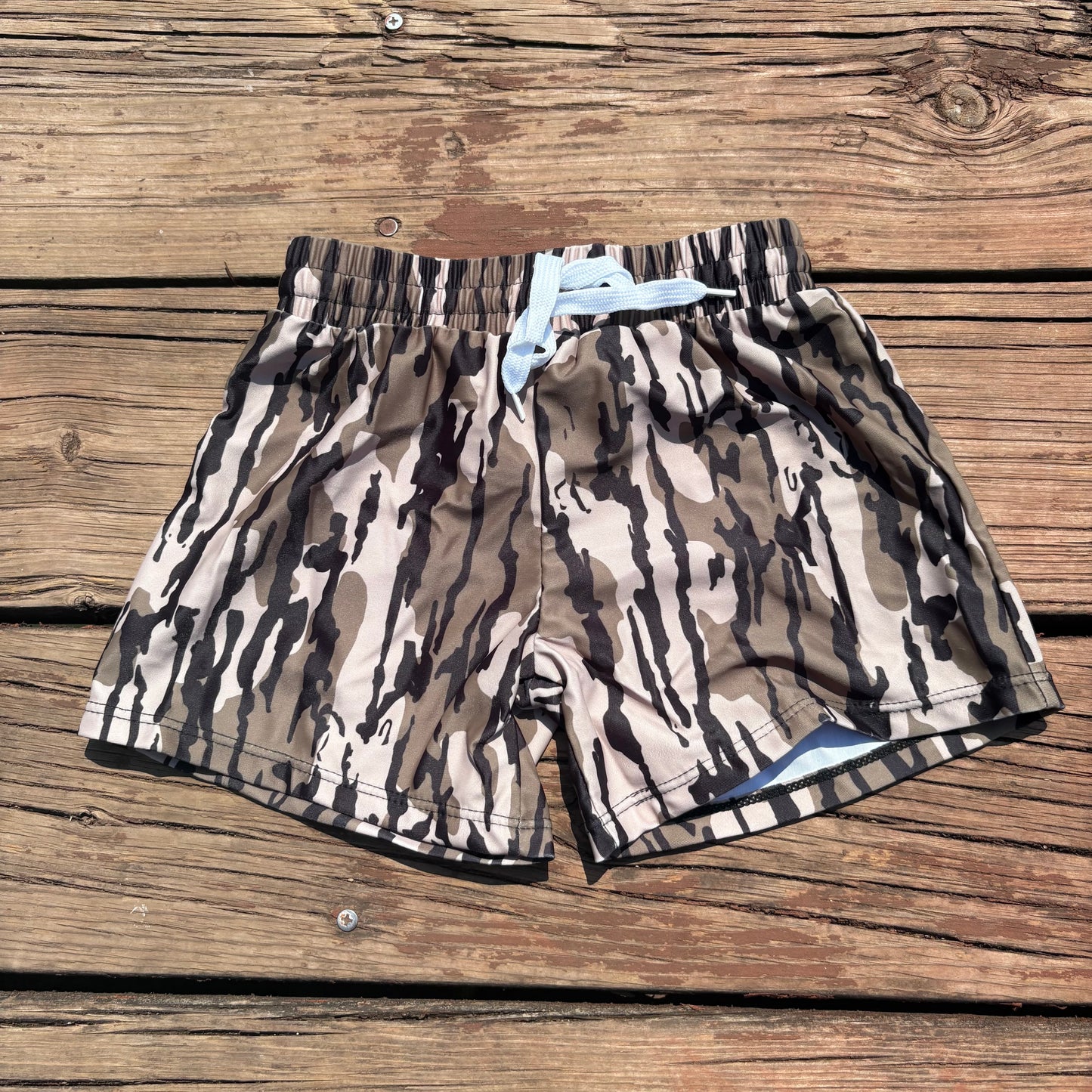 S0194 boys bottomland camouflage summer swim shorts trunks