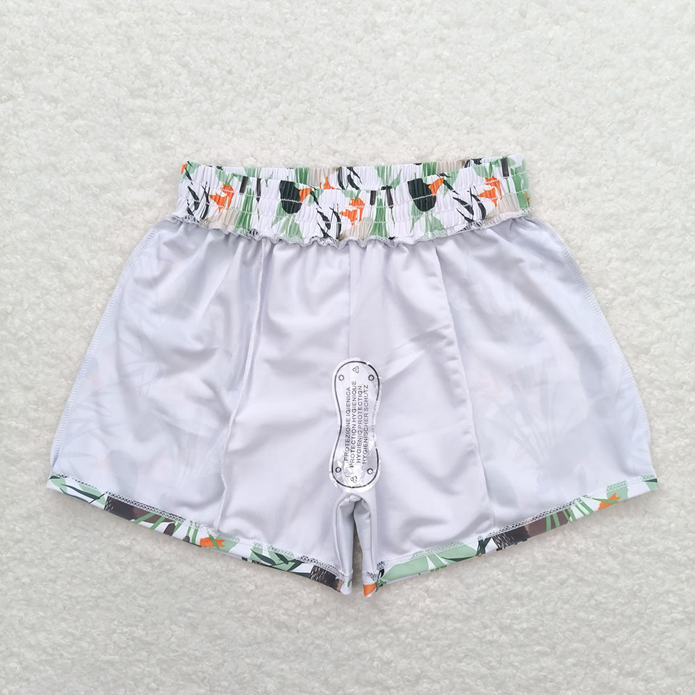 S0267 Baby boys blue mallard ducks summer swim shorts