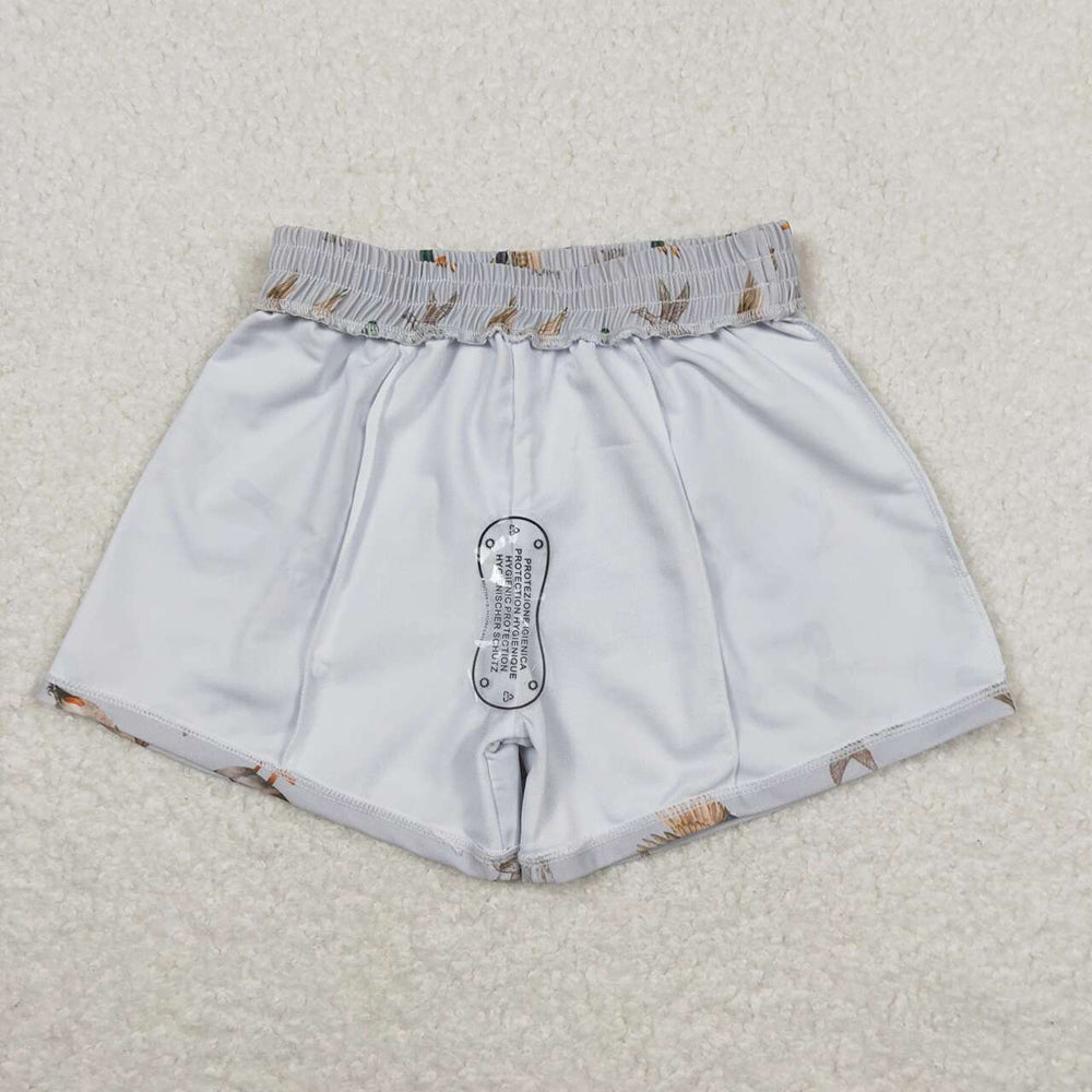 S0268 Baby boys grey mallard ducks summer swim shorts