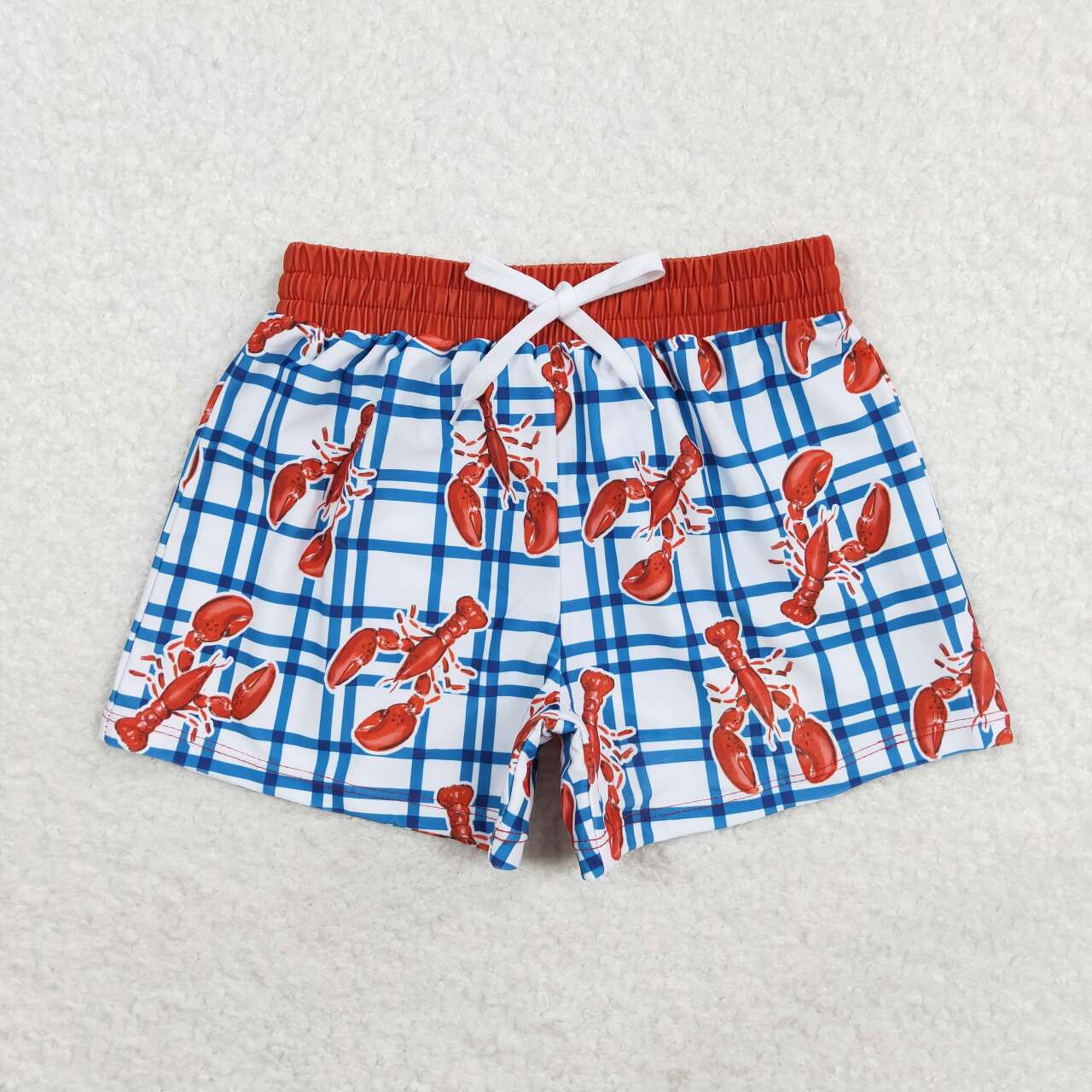 Sibling Baby Boys Crayfishes Trunk Summer Swimsuits