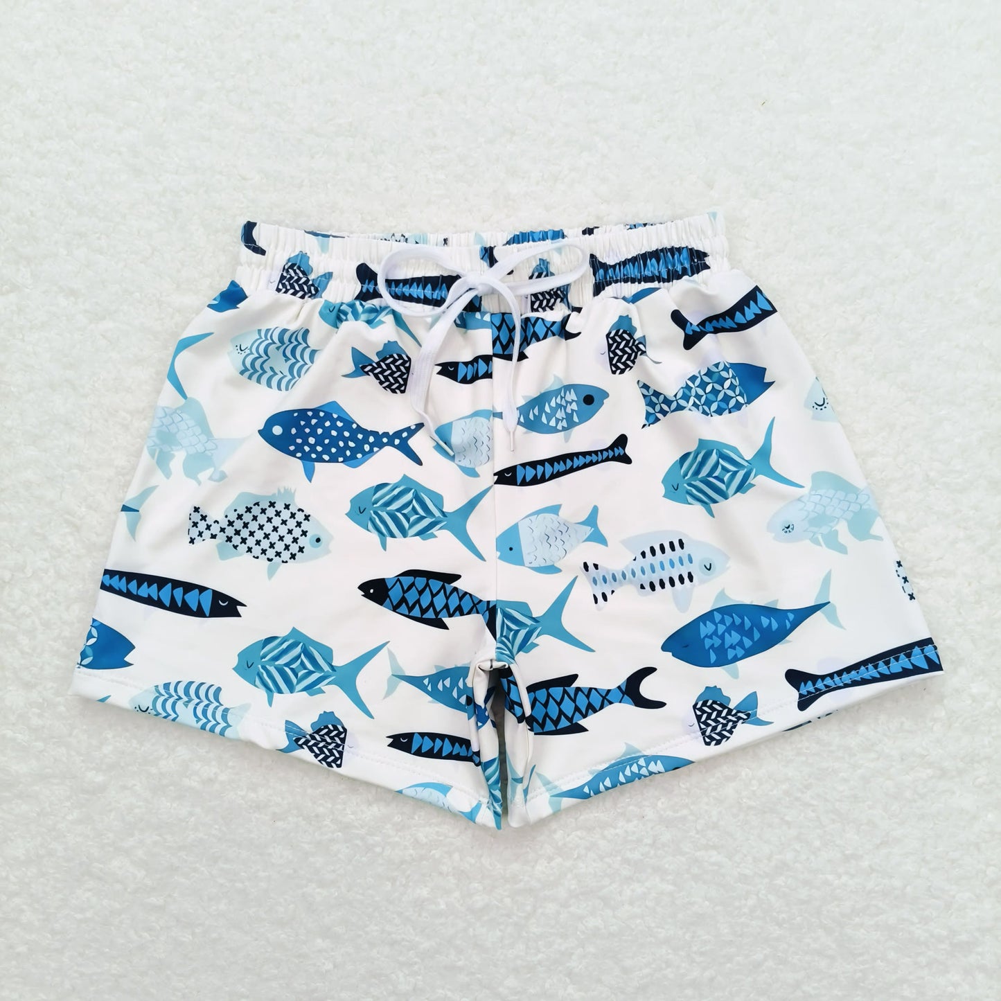 Sibling Baby Boys Summer Crab Fishes Trunks Swimsuits Swimwear