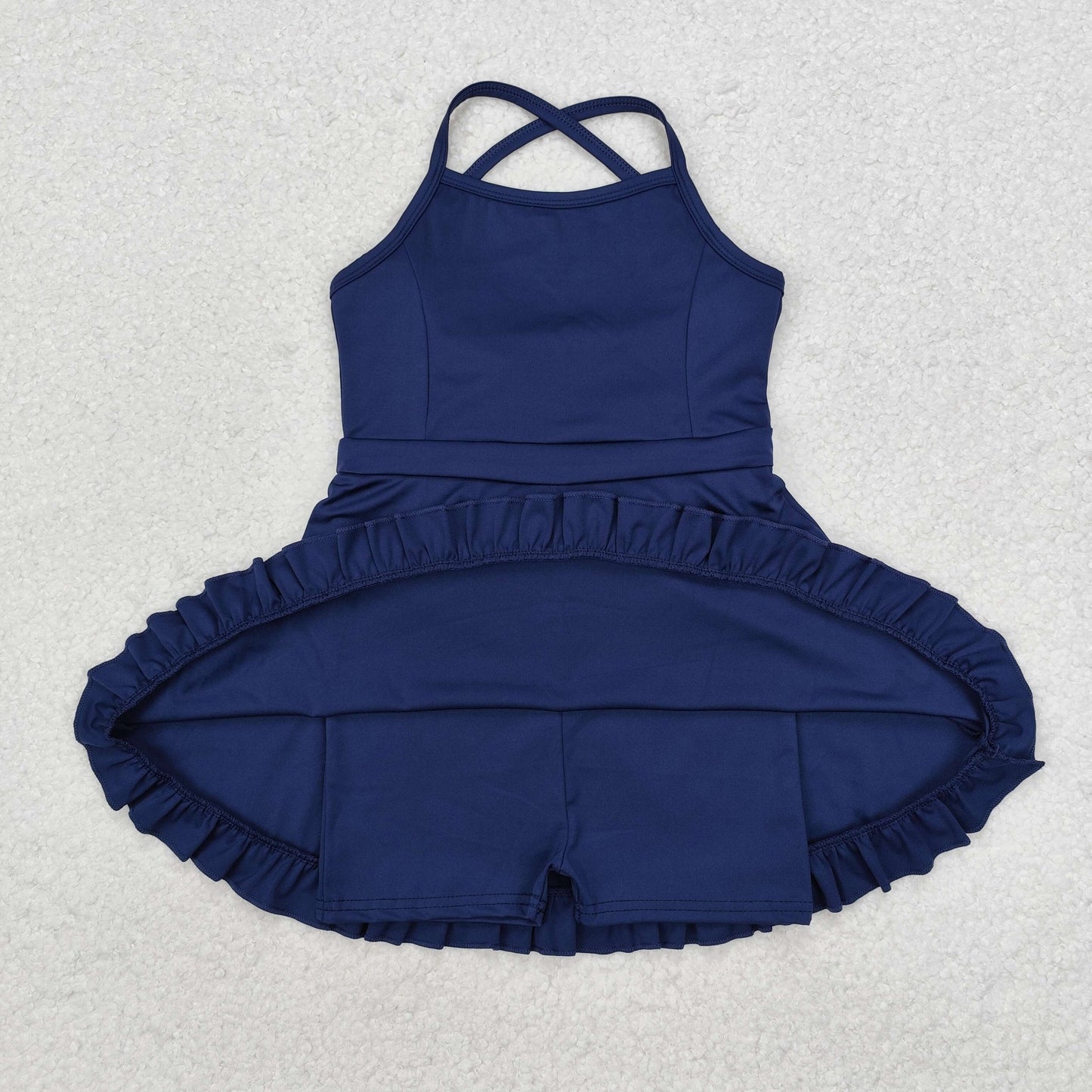 Sibling Baby Girls Knit Knee Length Active Wear Athletic Dresses