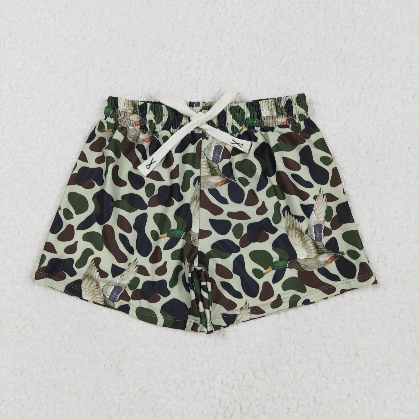 Sibling Baby Boys Western Camo Print Summer Trunks Swimsuits Swimwear