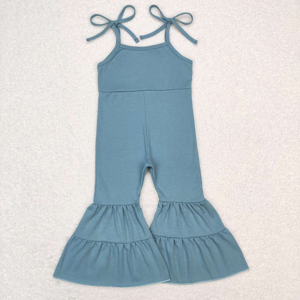 girls dark blue cotton jumpsuit SR0717