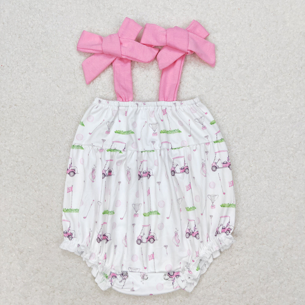 SR1069baby girl clothes golf toddler girl summer bubble