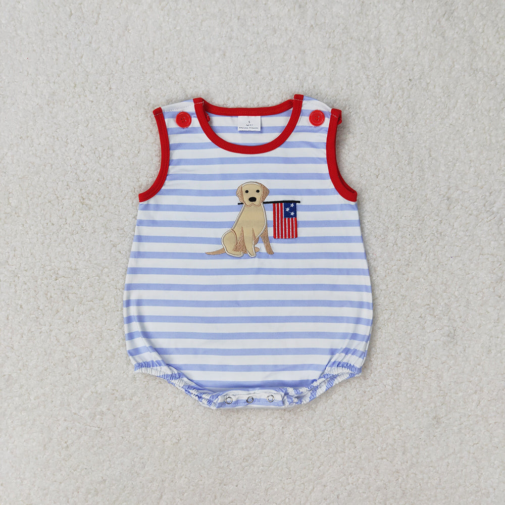 SR1080baby boy clothes pubby 4th of July patriotic toddler boy summer bubble