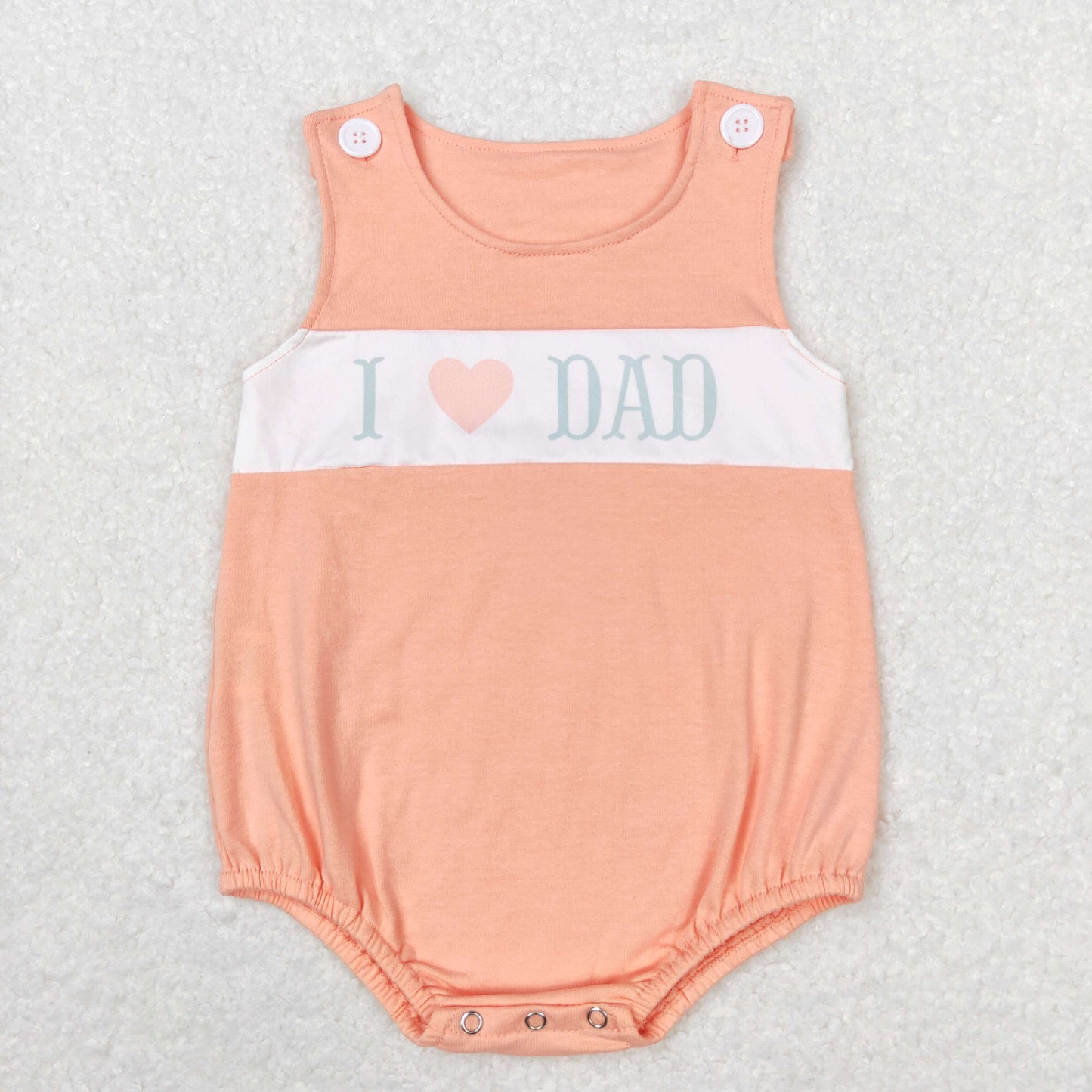 SR1350 baby boy clothes I love daddy summer bubble rompers