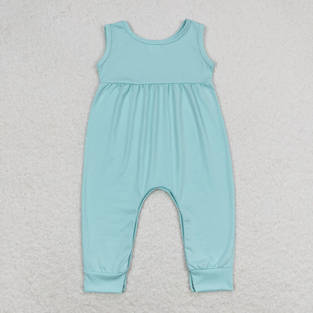 SR1446 Aqua baby kids cotton summer rompers