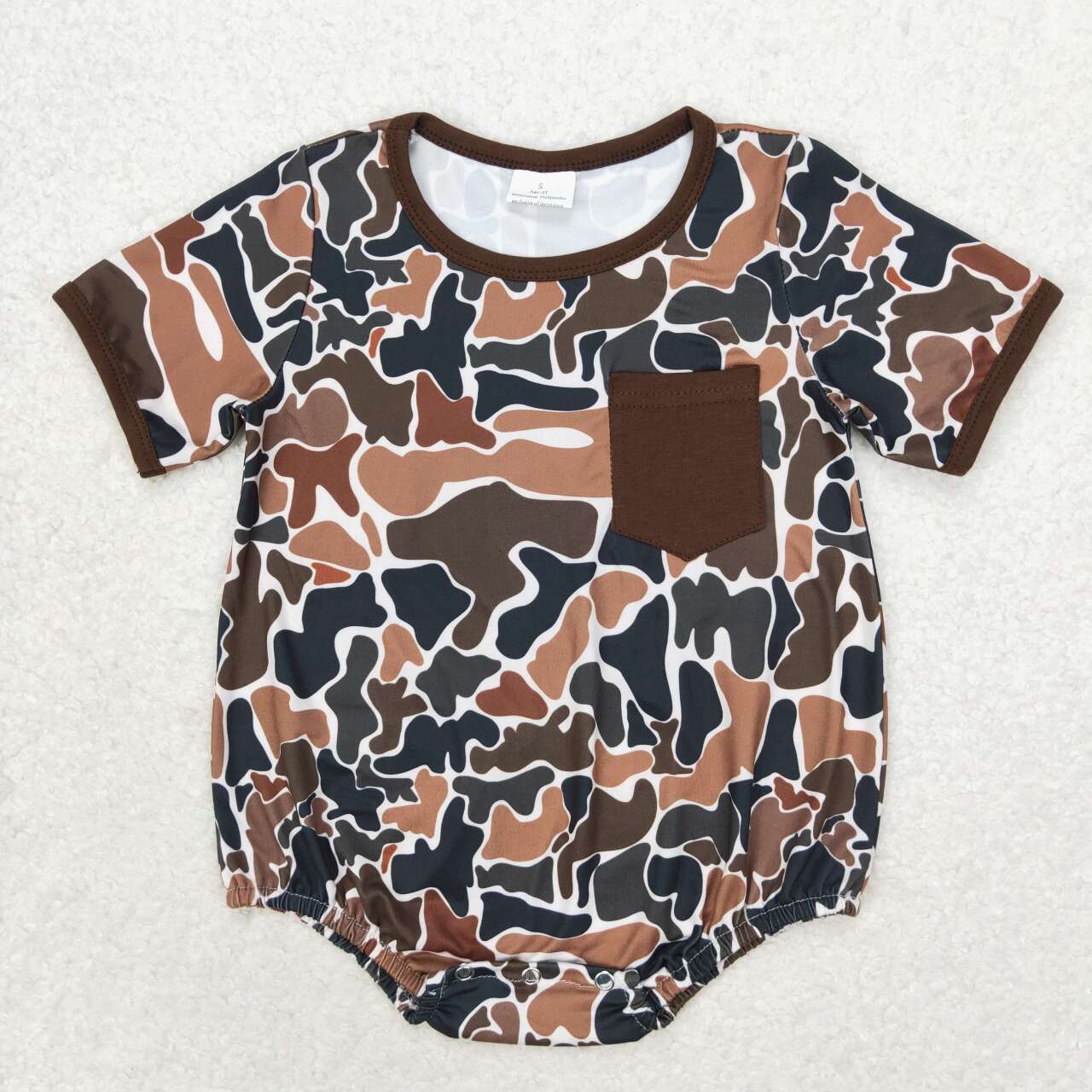 SR1580 baby boy clothes duck camouflage toddler summer bubble rompers