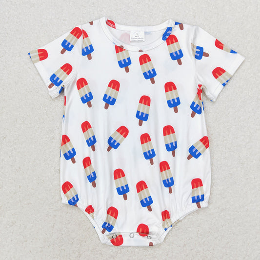 4th of july popstick baby boys summer rompers SR1736
