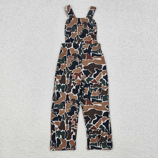 Brown Camouflage Straps Boys Jumpsuits Rompers SR1988