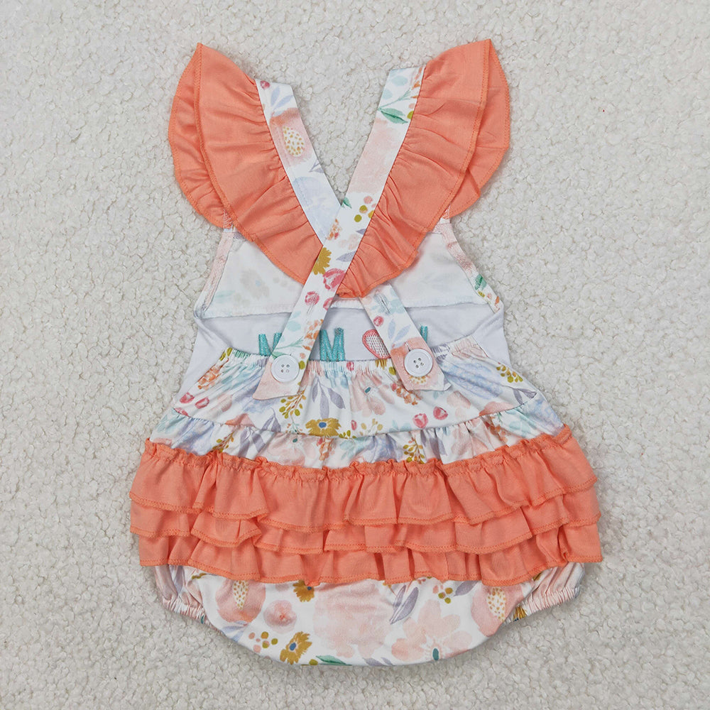 Sibling Embroidery Baby Girls Boys I LOVE MOM Rompers Summer Outfits