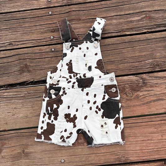 cowhide western cowgirls summer suspender jeans