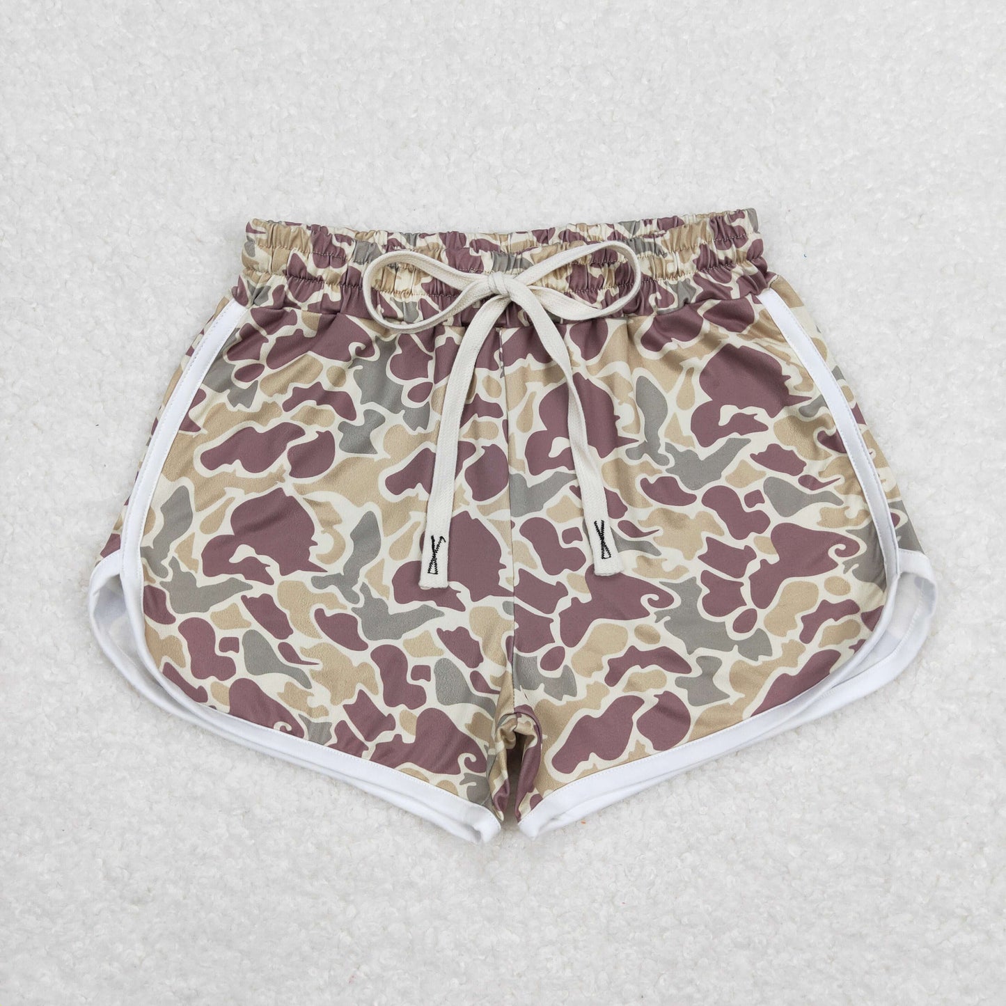 SS0176 Baby Girls Southern Khaki Camo Sport Shorts Bottom