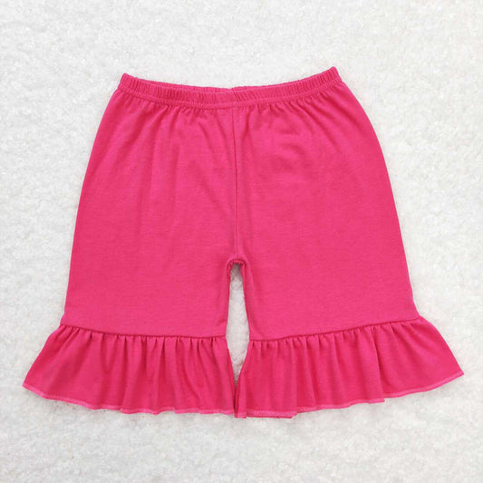 SS0249 baby clothes girls hotpink summer shorts bottom