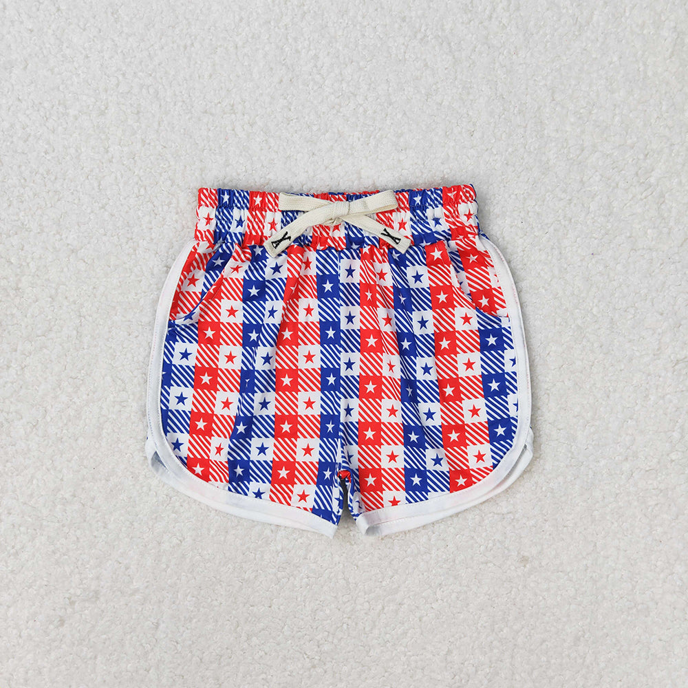 girls 4th of july stars shorts SS0253