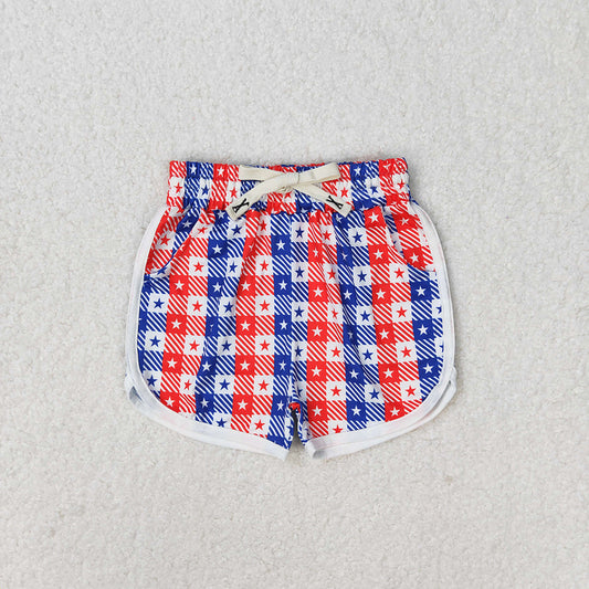 girls 4th of july stars shorts SS0253
