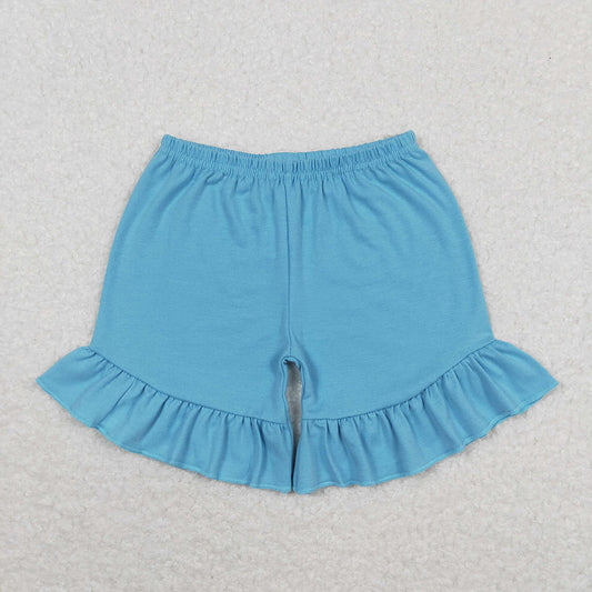 SS0272 baby clothes girls aqua summer shorts bottoms