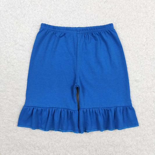 SS0349 baby clothes girls royal blue summer shorts bottoms