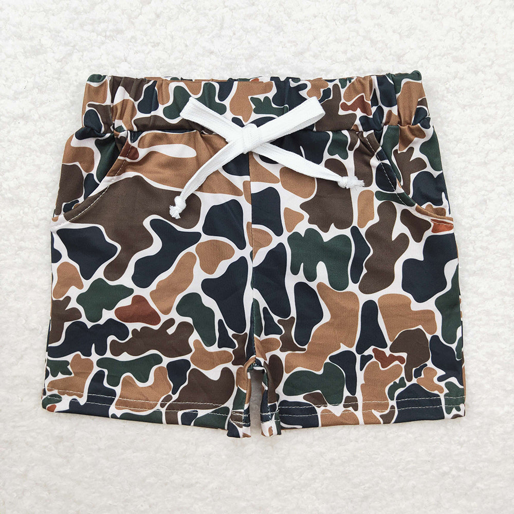 8 Colors Sibling Baby Boys Camouflage Summer Bottom Shorts
