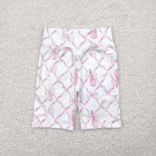 SS0397 baby clothes girls tennis bows biking yoga shorts