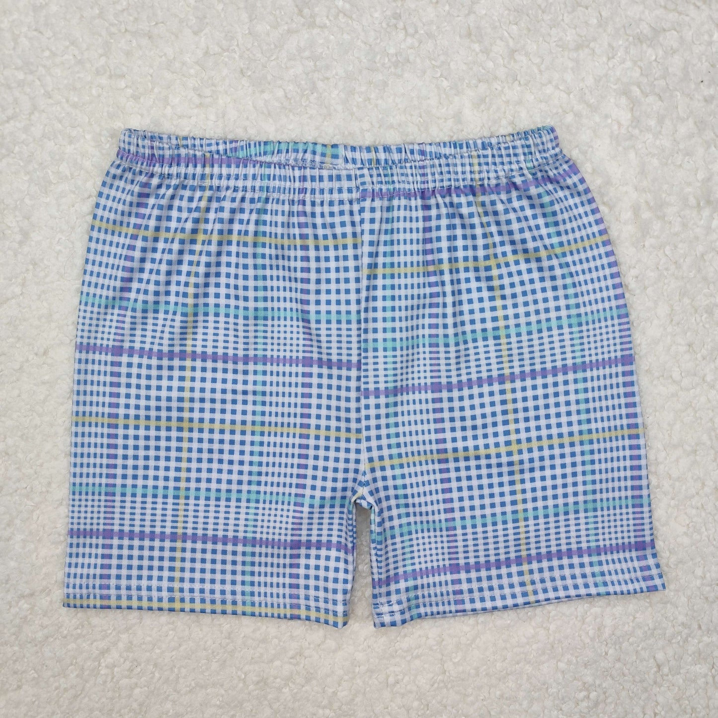 SS0422 baby boy clothes gingham boy summer shorts
