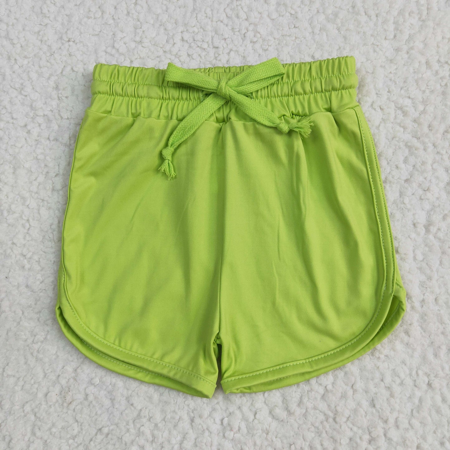 SS0506 Baby Girls Light Green Sports Shorts