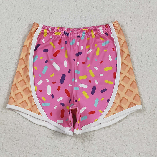 SS0570 Baby Girls Pink Sprinkles Sports Shorts