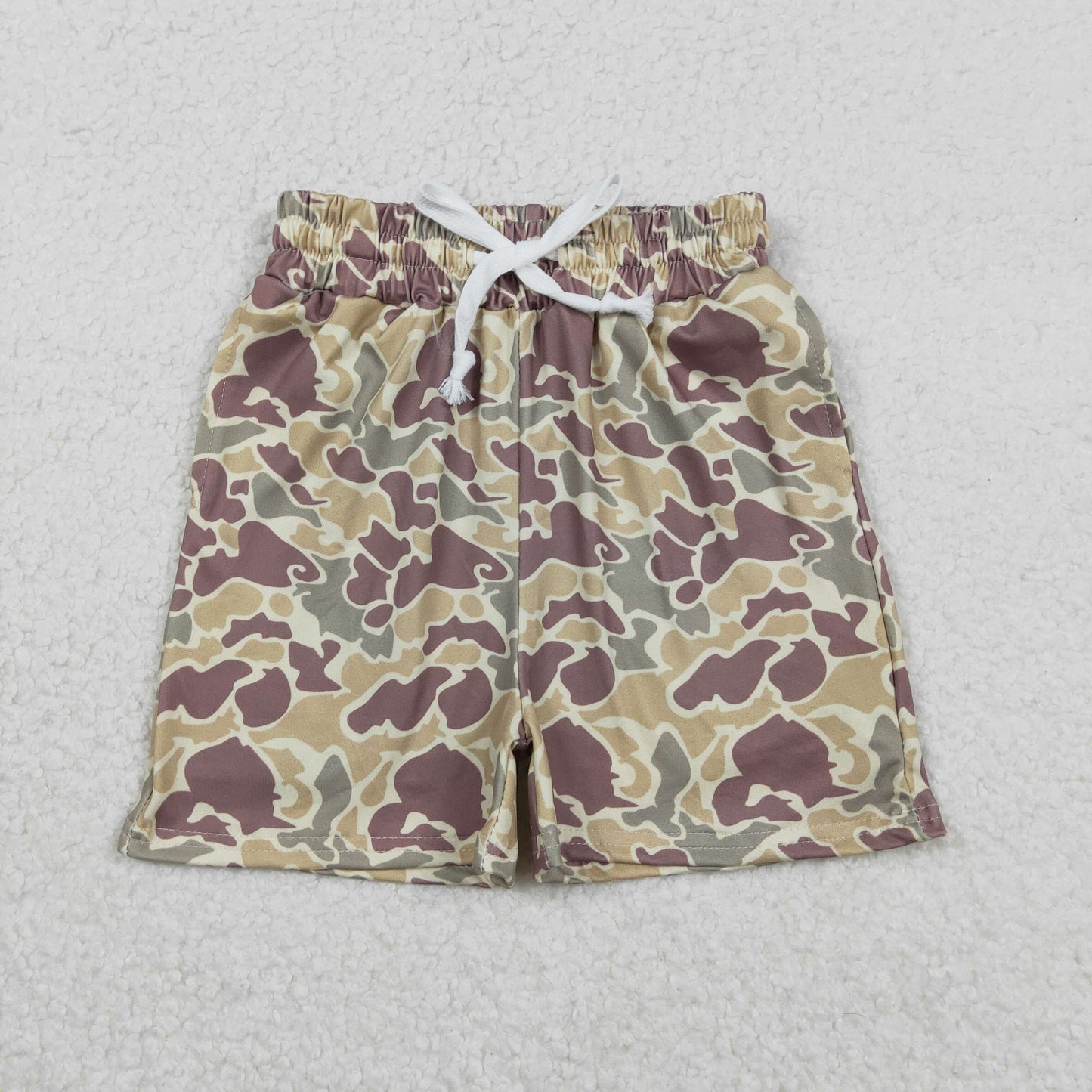 SS0696 Baby Boys Southern Khaki Camo Pockets Shorts Bottom