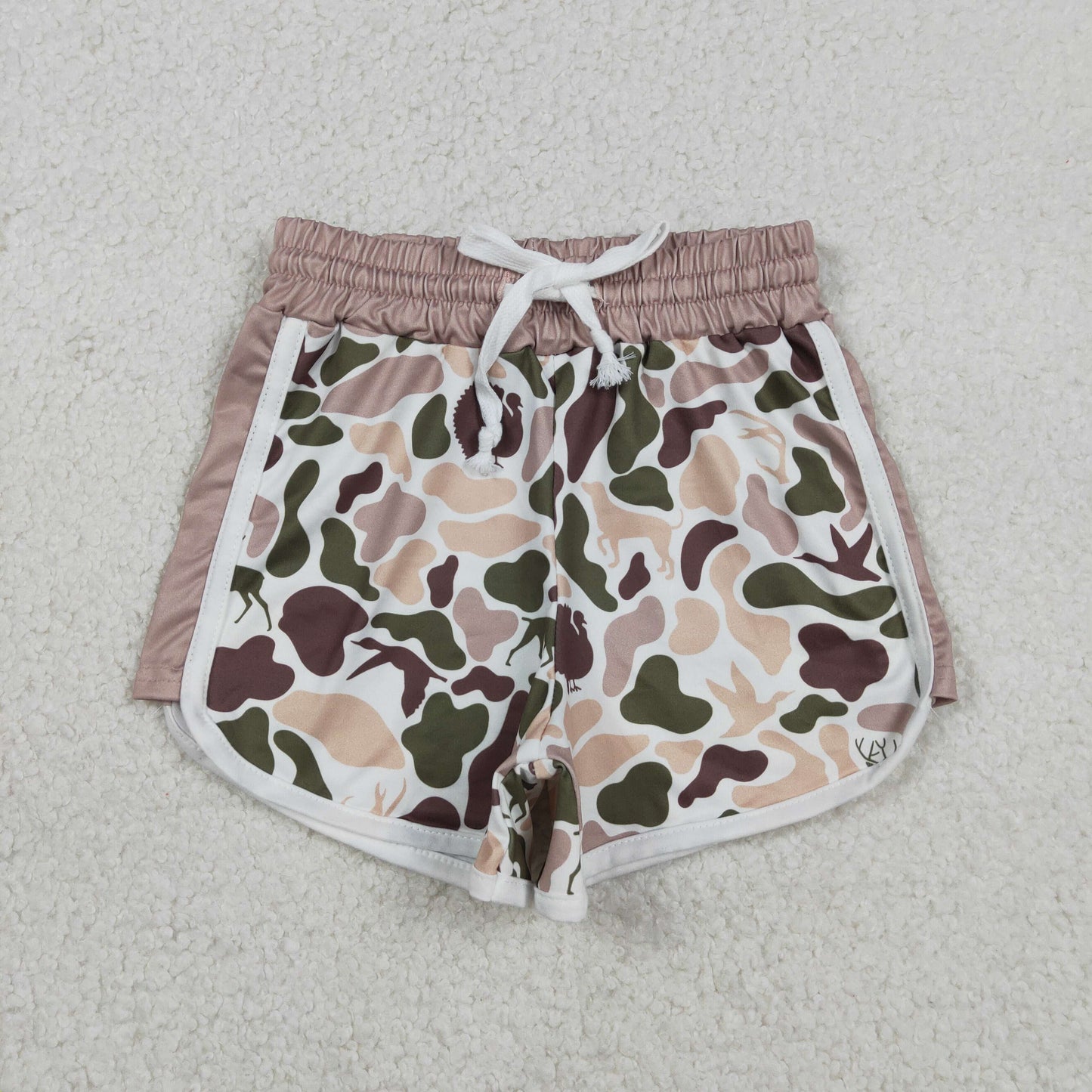 SS0743 Baby Girls Southern Hunting Duck Dogs Camo Shorts Bottom