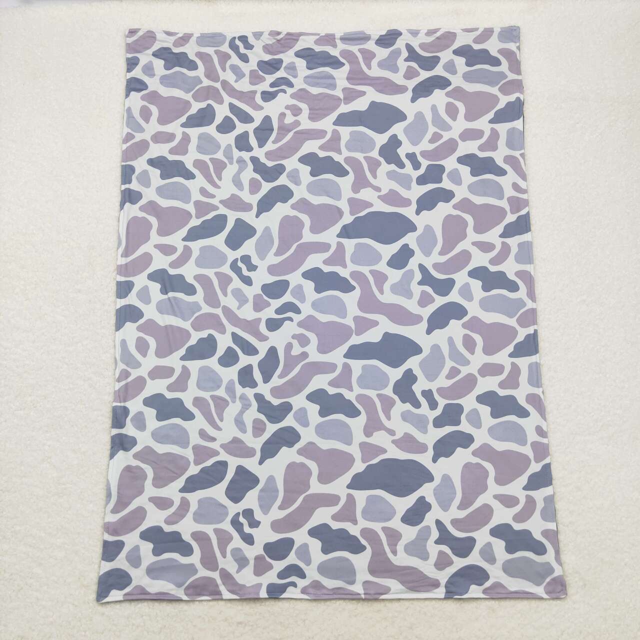BL0145 baby blanket grey camo blanket minky blanket