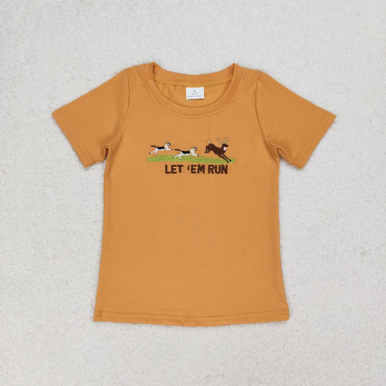 BT0674 baby boy clothes embroidery wild animals boy summer tshirt
