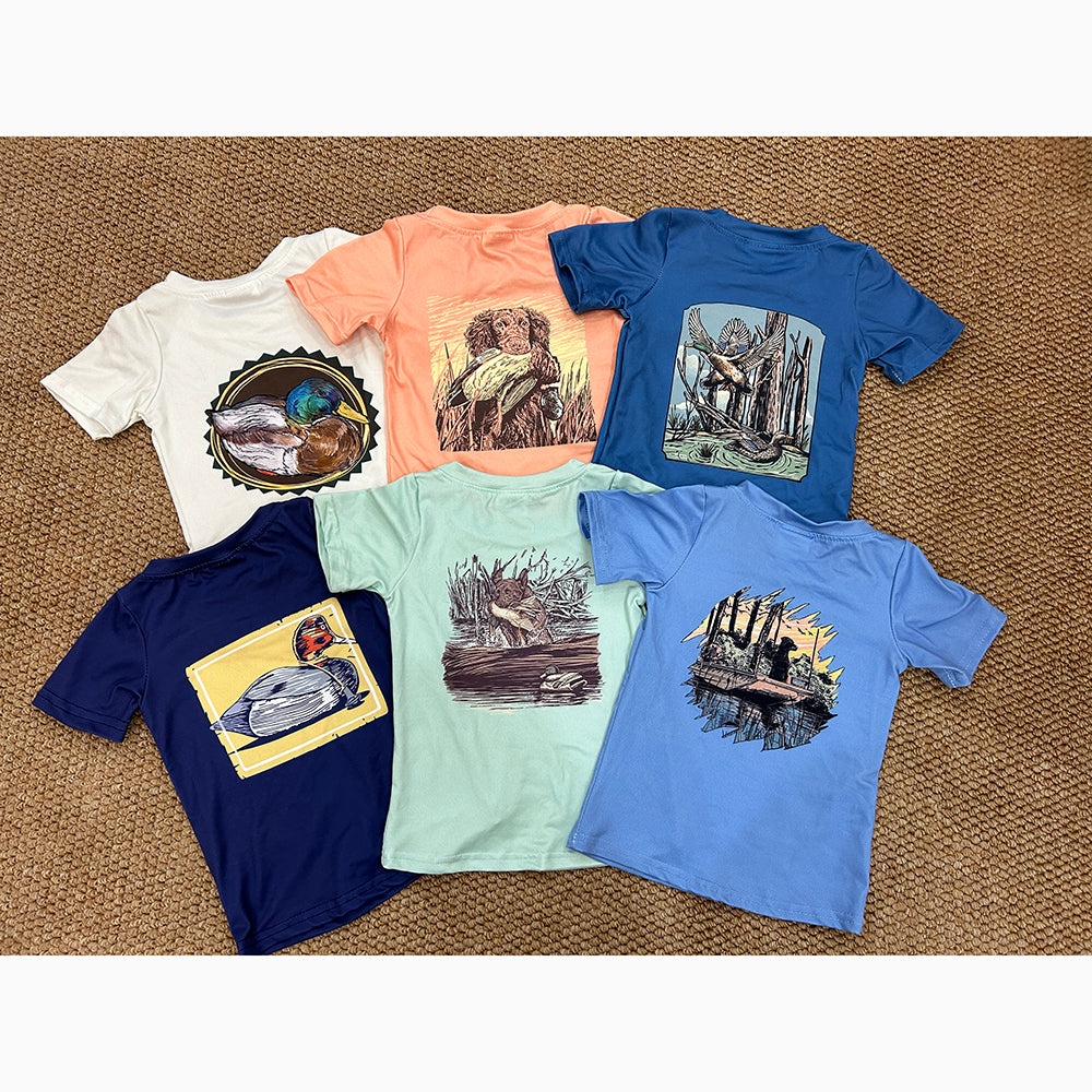 Sibling Baby Boys Hunting Duck Short Sleeve Tee Shirts Tops