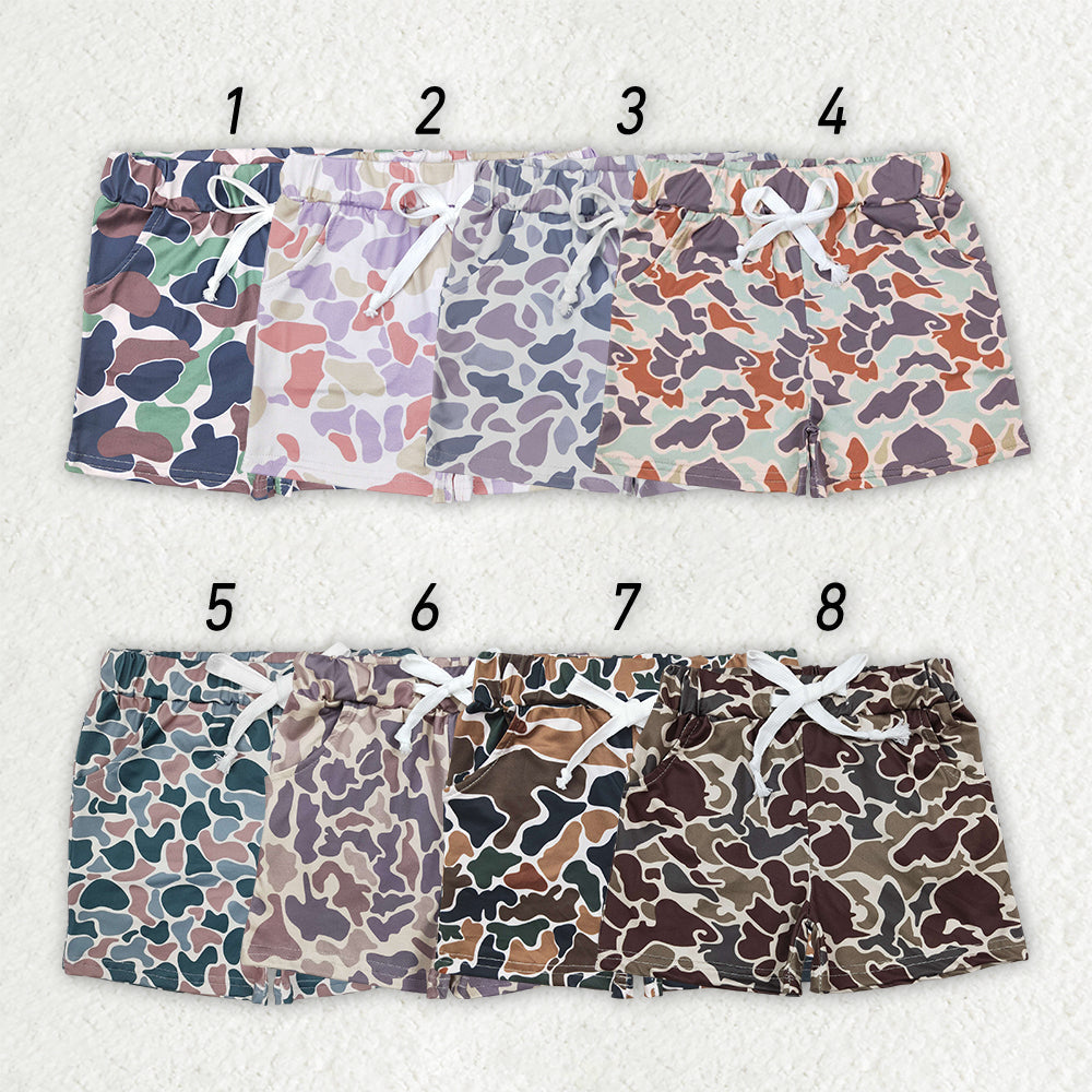 8 Colors Sibling Baby Boys Camouflage Summer Bottom Shorts