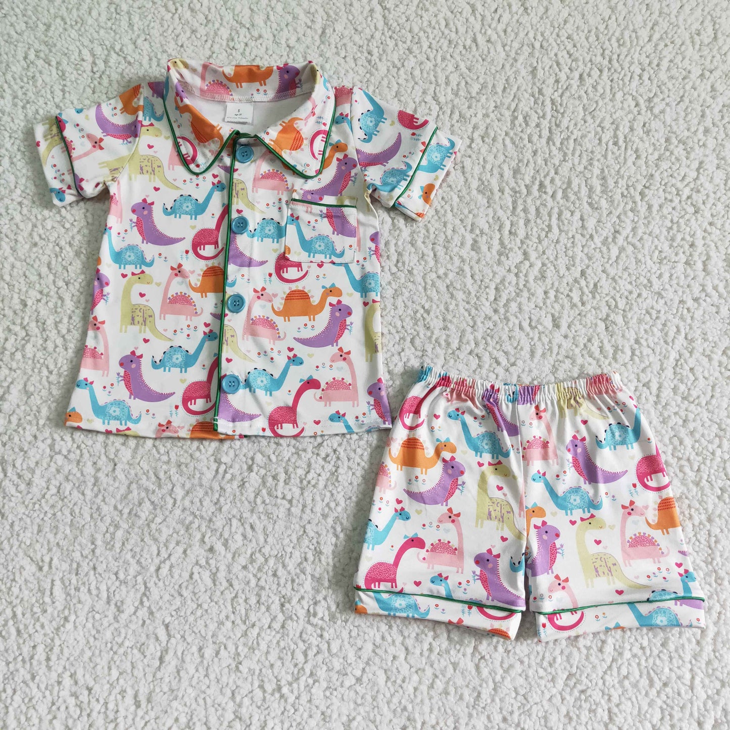 Dinosaur Shorts pajamas Set
