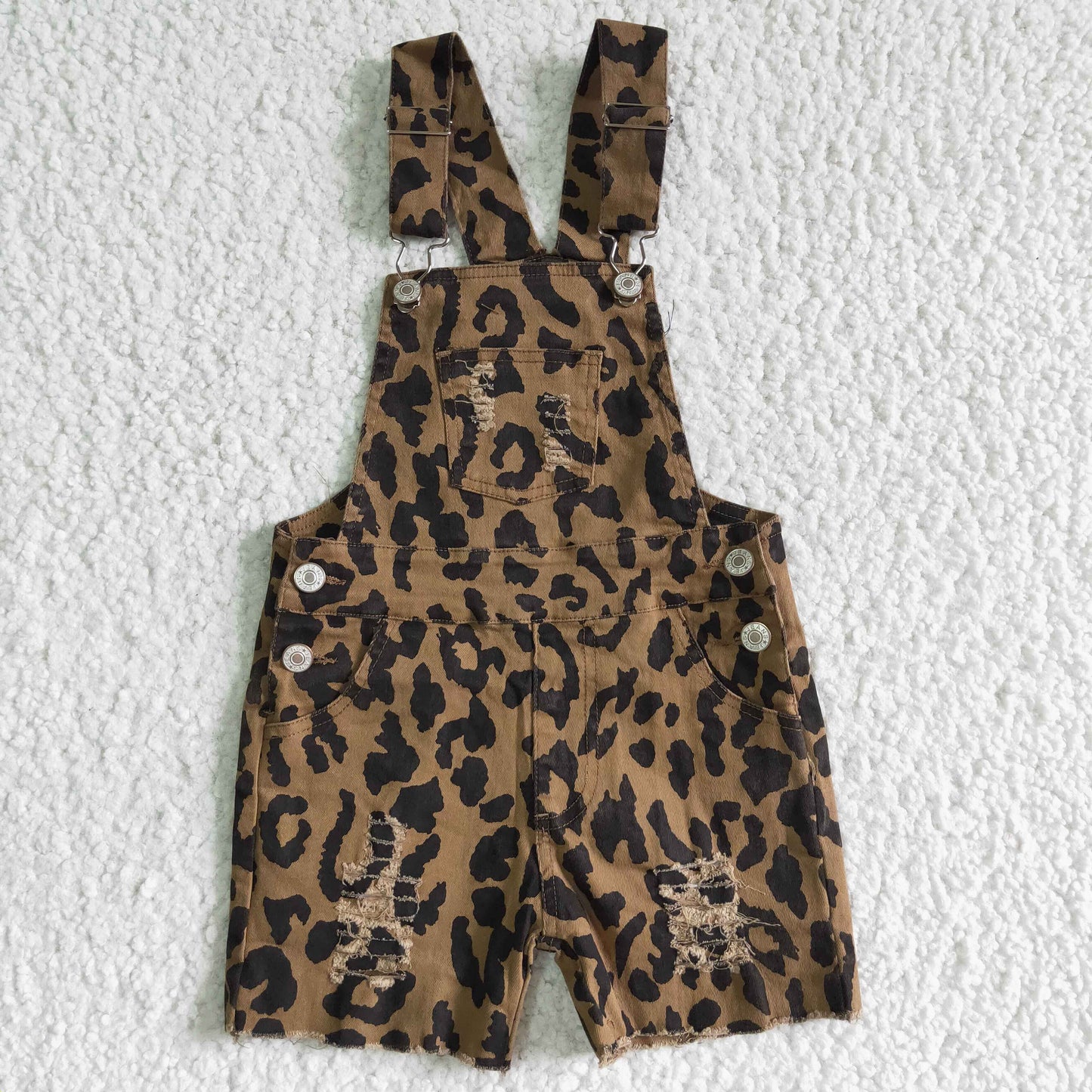 Leopard suspender Western Overall jeans