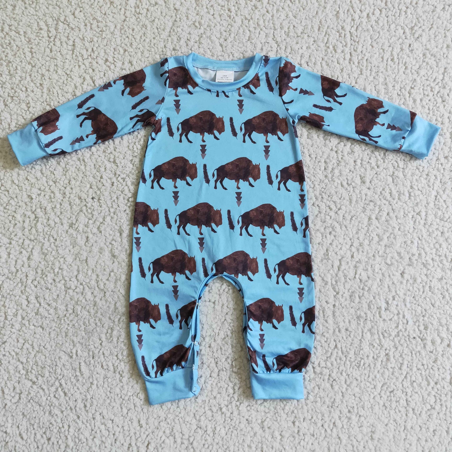 Blue Long Sleeve romper