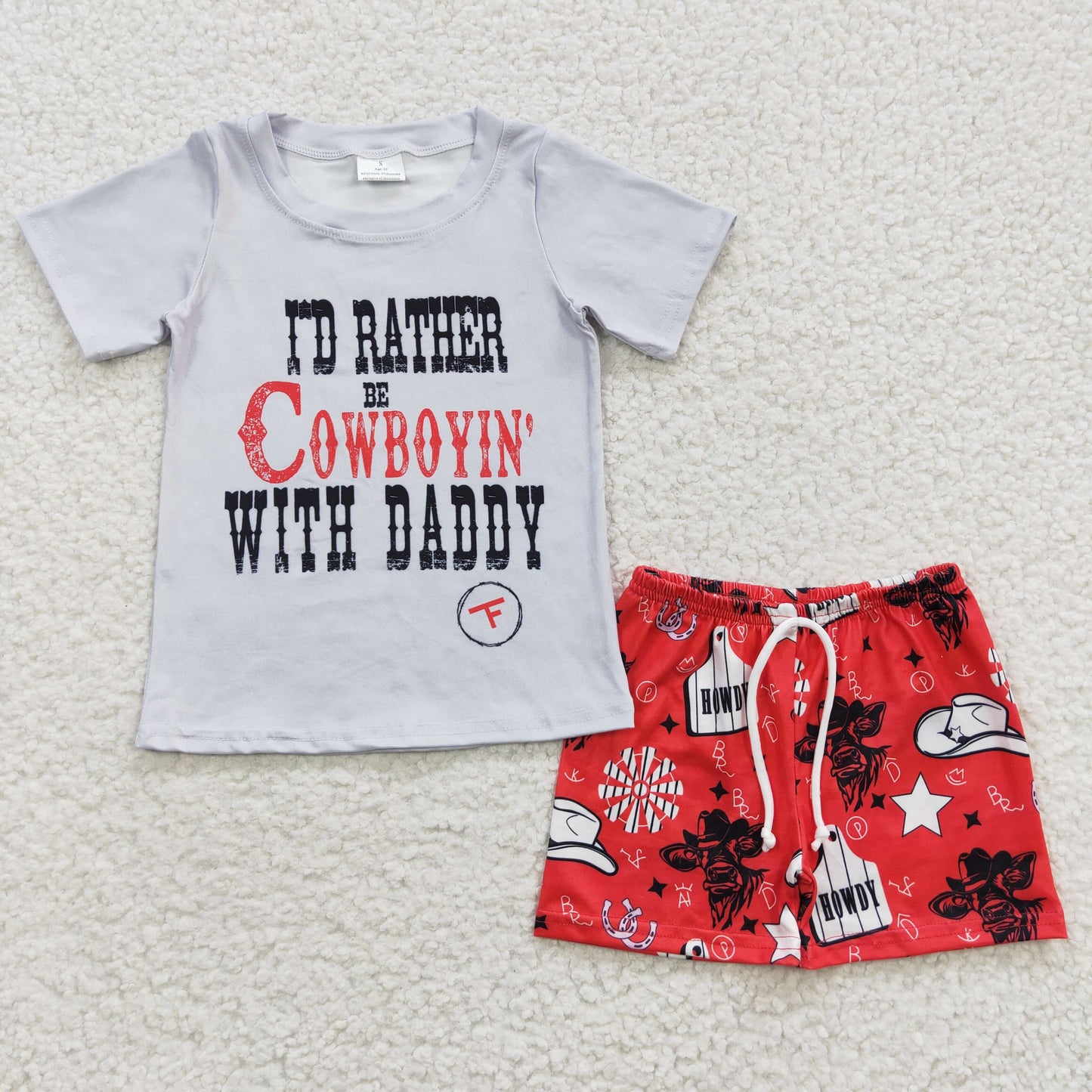 Be A Cowboy t-shirts+shorts sets BSSO0243