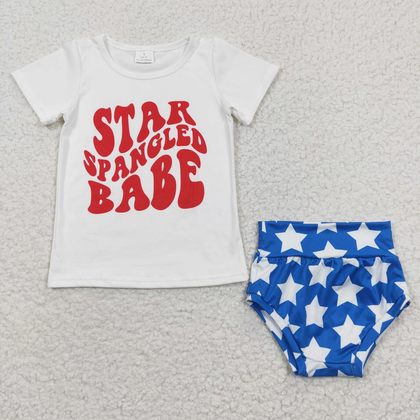 letter tops+star bummies sets GBO0101