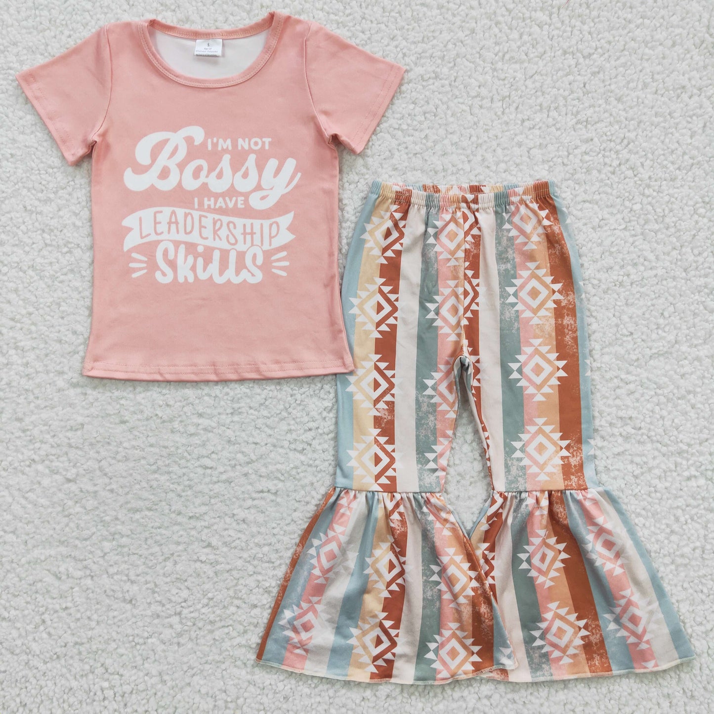 girls t-shirts bell bottoms sets GSPO0562