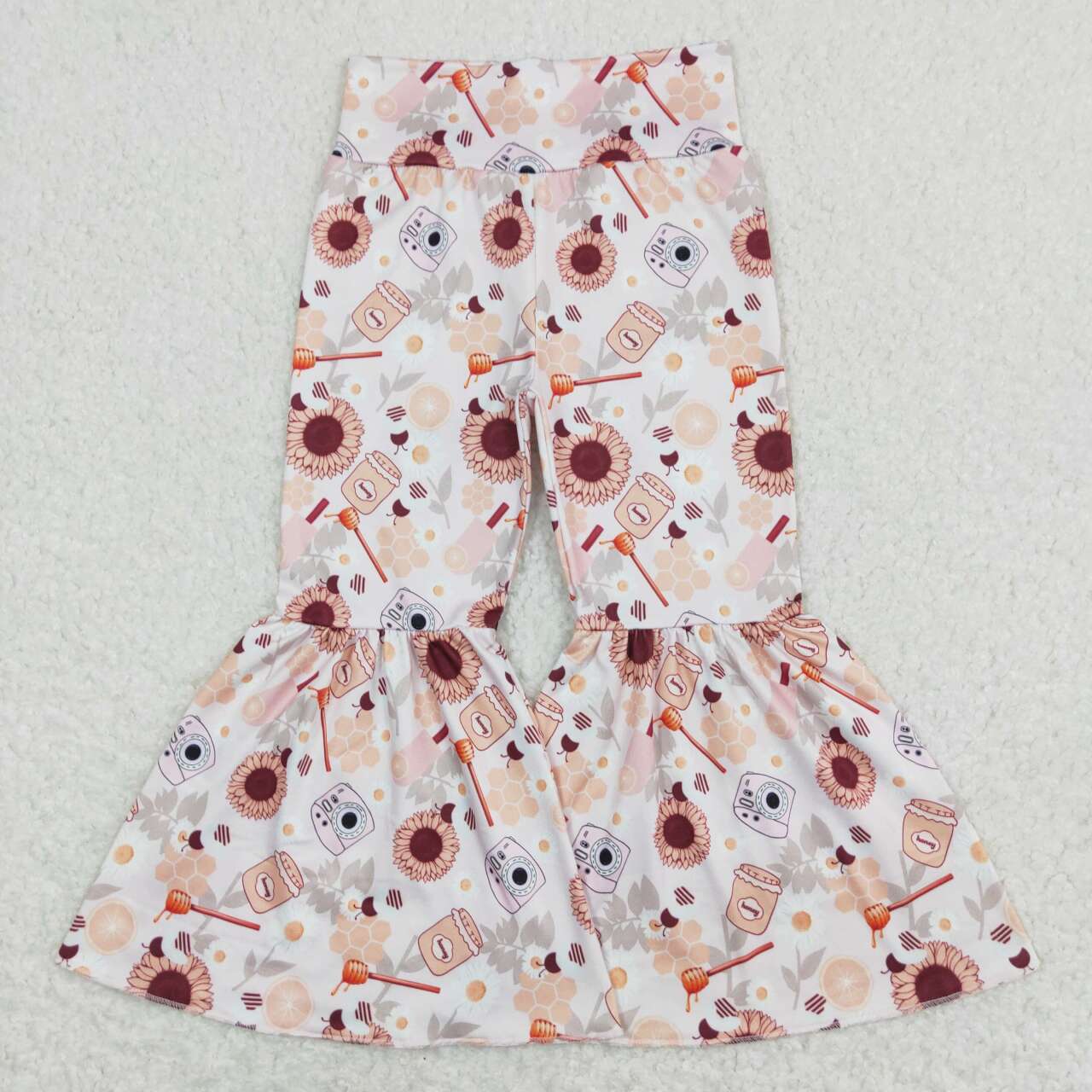 P0262 toddler girl clothes bell bottom flare pant