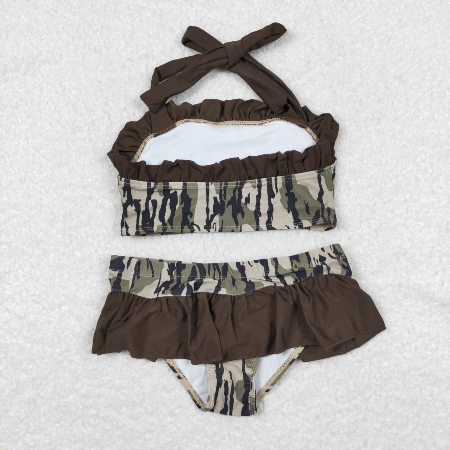 S0193 RTS baby girl clothes camo girl summer swimsuit swim wear beach bathing suit